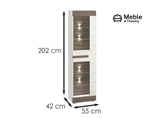 Witryna BLANCO 02 Sosna Śnieżna