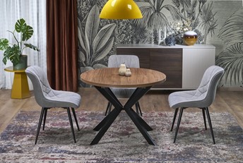 Stół Rozkładany PERONI (100-250)x100 Orzech/Czarny