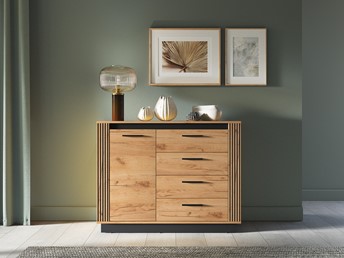 Komoda URSO 07 Craft Złoty/Czarny 1D4S