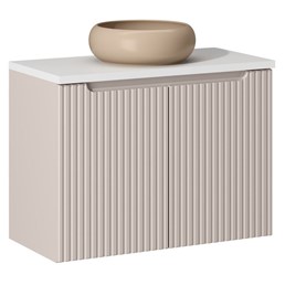 Zestaw Meblowy WIKI 80cm Biały Mat/Kaszmirowy Mat