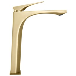 Bateria Umywalkowa Wysoka JOE Złoty Szczotkowany