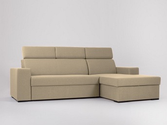 Narożnik Rozkładany Atlantica P 250x160 Ruchome Piaski/Orzech