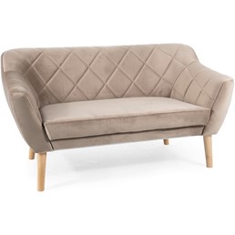Sofa KARO 2 Velvet Buk/Ciemny Beż Bluvel 40