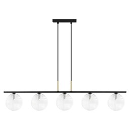 Lampa Wisząca AURA K-5683 Transparentny/Czarny