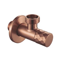 Zawór Kątowy DIAMOND 03 1/2" x 3/4" Miedź Szczotkowana