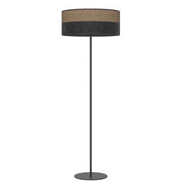 Lampa Podłogowa KARBON LP1 Czarny/Brązowy