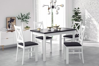 Krzesło CARLO Biały/Czarny