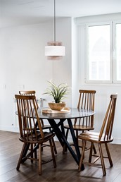 Lampa Wisząca CEZAR K-5270 Biały/Beżowy