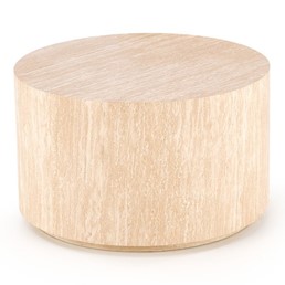 Ława TRAVERTINO fi60 Beżowy