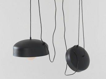 Lampa wisząca POPO FLAT L 2 – czarny