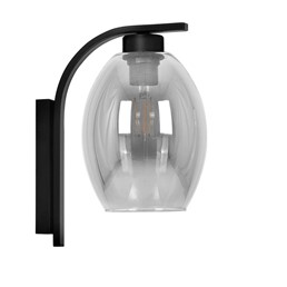 Kinkiet BALBO K-5723 Dymiony/Czarny