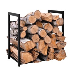 Stojak Na Drewno KAJA HOME KS-14 WOOD S Czarny