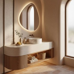 Umywalka Nablatowa DESTINY Biały