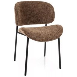 Krzesło KISO Noelle Cappuccino/Czarny Mat