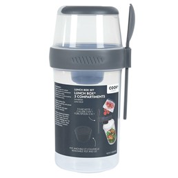 Lunch Box z Trzema Przegródkami Niebieski