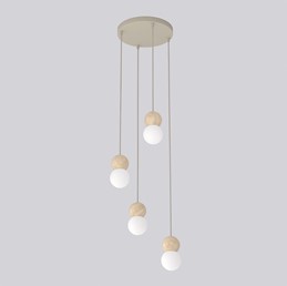 Lampa Wisząca LOOP 4 Beżowy