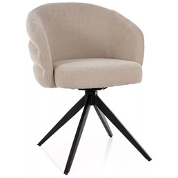 Krzesło ORES Jasny Beż/Czarny Mat