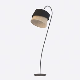 Lampa Podłogowa CANVA LP1 Czarny/Naturalny