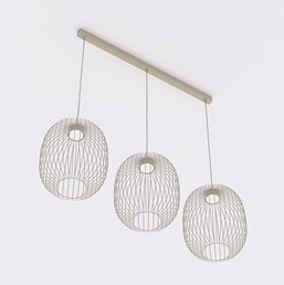 Lampa Wisząca MANTRA 3 Beżowy