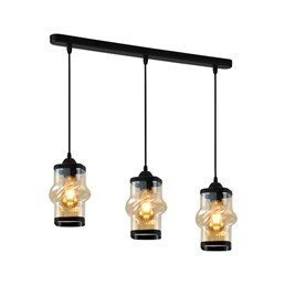 Lampa Wisząca ZAIN 3L Czarny