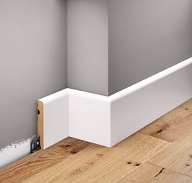 Listwa Przypodłogowa MDF Laminowana LMDF-07 220 cm Biały Półmat