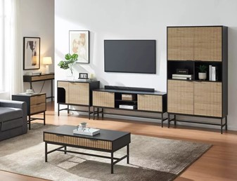 Komoda MAGO K1 Dąb/Czarny Mat