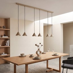 Lampa Wisząca ELIT 6 Beżowy