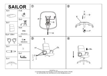 Fotel Obrotowy SAILOR Beżowy