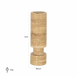 Świecznik ALAINA I Beż