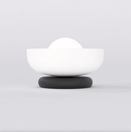 Lampa Nocna OZZY LN1 Czarny/Biały