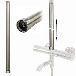 Przedłużka Do Zestawu Wannowo-Prysznicowego 50cm Nikiel Szczotkowany