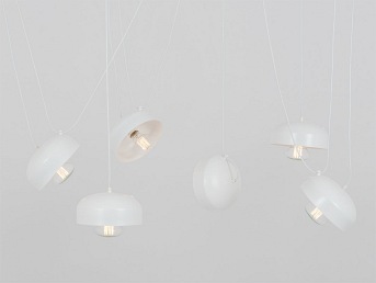 Lampa wisząca POPO FLAT 6 – biały