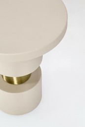 Stolik Kawowy MITUL FOG Fi35cm Beżowy