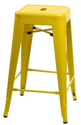 Hoker PARIS 75cm Inspirowany Tolix Żółty