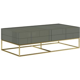 Stolik ROSE HILL RH06 Zielony/Złoty