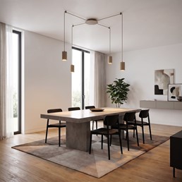 Lampa Wisząca TRAKER 4 Beżowy
