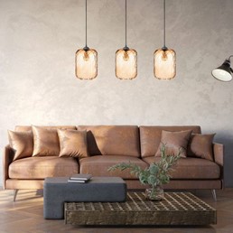 Listwa Wisząca ELIANNA 3 Czarny/Brązowy