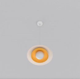 Lampa Wisząca SKIN 1 Pomarańczowy/Biały