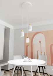 Lampa Wisząca TARGET PREMIUM 3 Biały