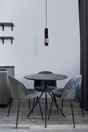 Lampa Wisząca NIKOS K-4713 Czarny/Chrom