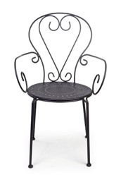 Krzesło Ogrodowe ETIENNE Czarny