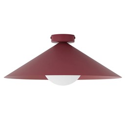 Lampa Sufitowa MONO 1M Burgundowy/Opal