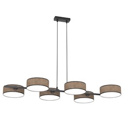 Lampa Wisząca DRUMZ 6 Brązowy