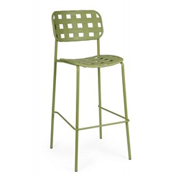 Krzesło Barowe Ogrodowe CLOVER Zielony