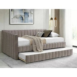 Łóżko ALFIE Raven 120x200cm Ciemny Beż