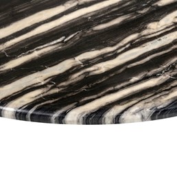 Stolik BANCROFT Fi90cm Czarny