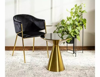 Ława SETI fi50 Złoty/Czarny