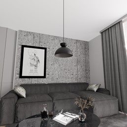 Lampa Wisząca LUNARO 1S Czarny