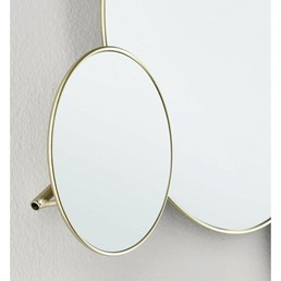 Lustro Ścienne CONNERY 80x35 cm Złoty