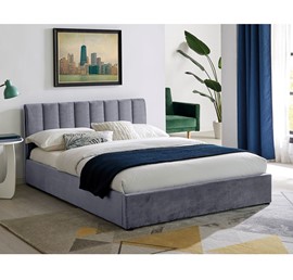 Łóżko MONTREAL Velvet 120x200 Szary Tap. 192